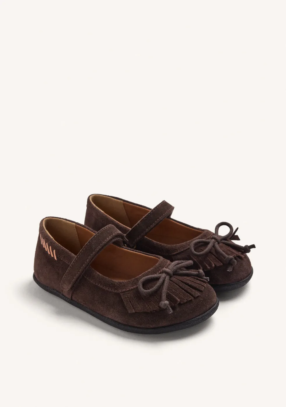 BAILARINAS BAREFOOT CHOCOLATE PIEL