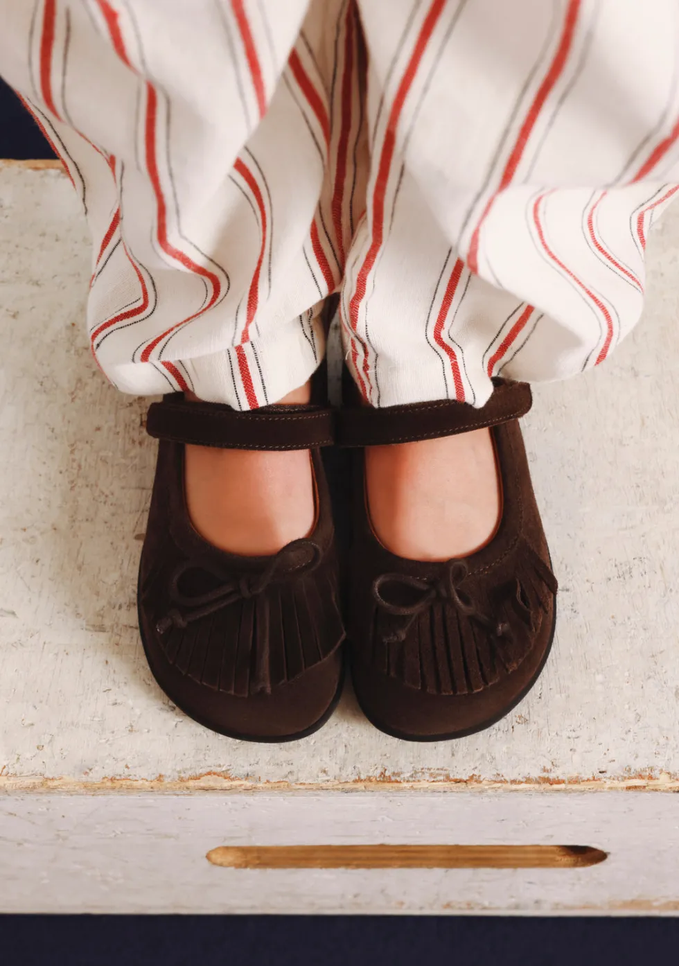 BAILARINAS BAREFOOT CHOCOLATE PIEL