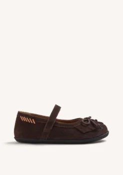 BAILARINAS BAREFOOT CHOCOLATE PIEL