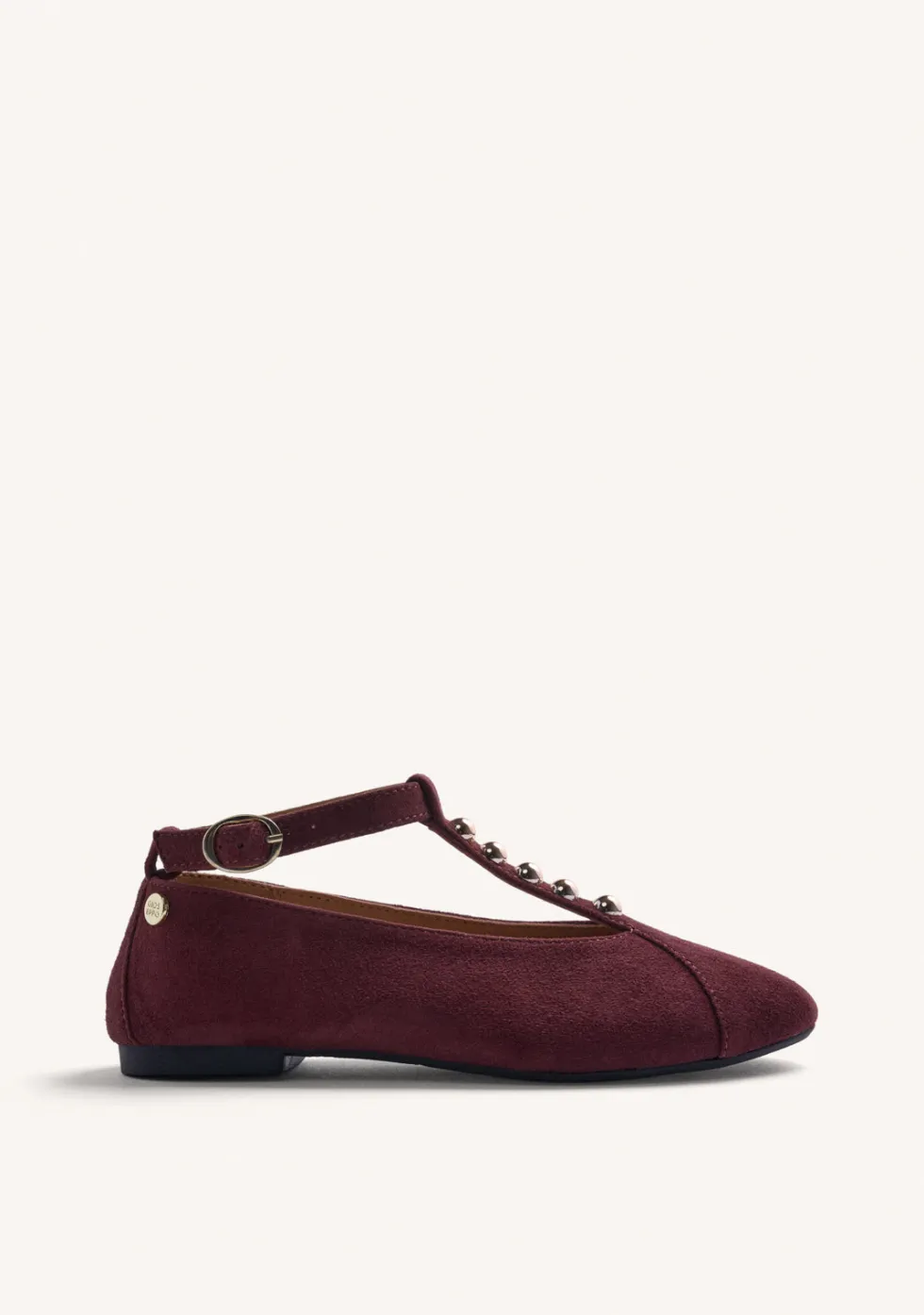 BAILARINAS BURDEOS PIEL TACHAS