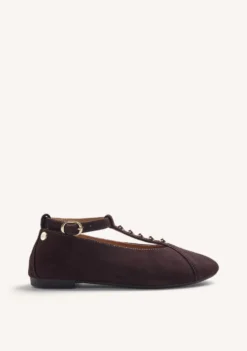 BAILARINAS MARRÓN PIEL TACHAS