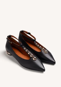 BAILARINAS NEGRO PIEL TACHAS
