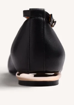 BAILARINAS NEGRO PIEL TACHAS