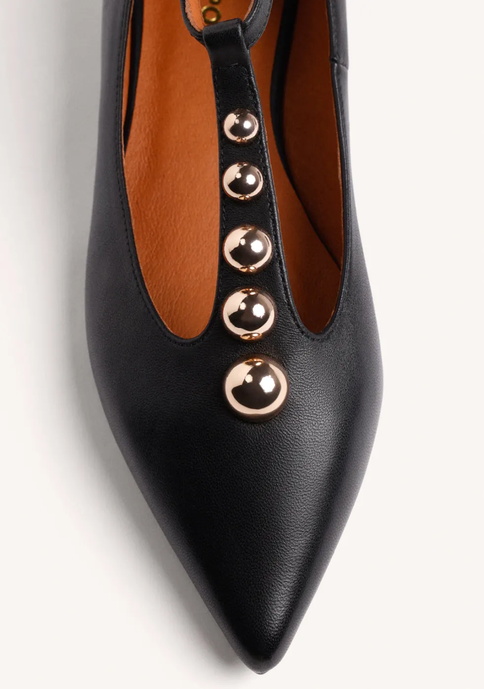 BAILARINAS NEGRO PIEL TACHAS