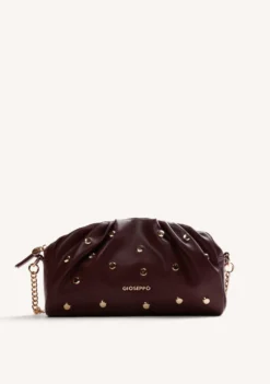 BOLSO BANDOLERA BURDEOS TACHAS