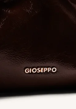 BOLSO BANDOLERA MARRÓN EFECTO ARRUGADO