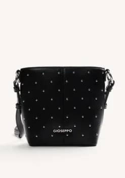 BOLSO BUCKET NEGRO TACHAS
