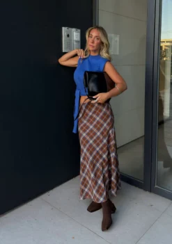 BOLSO MAXI BUCKET NEGRO Y MARRÓN