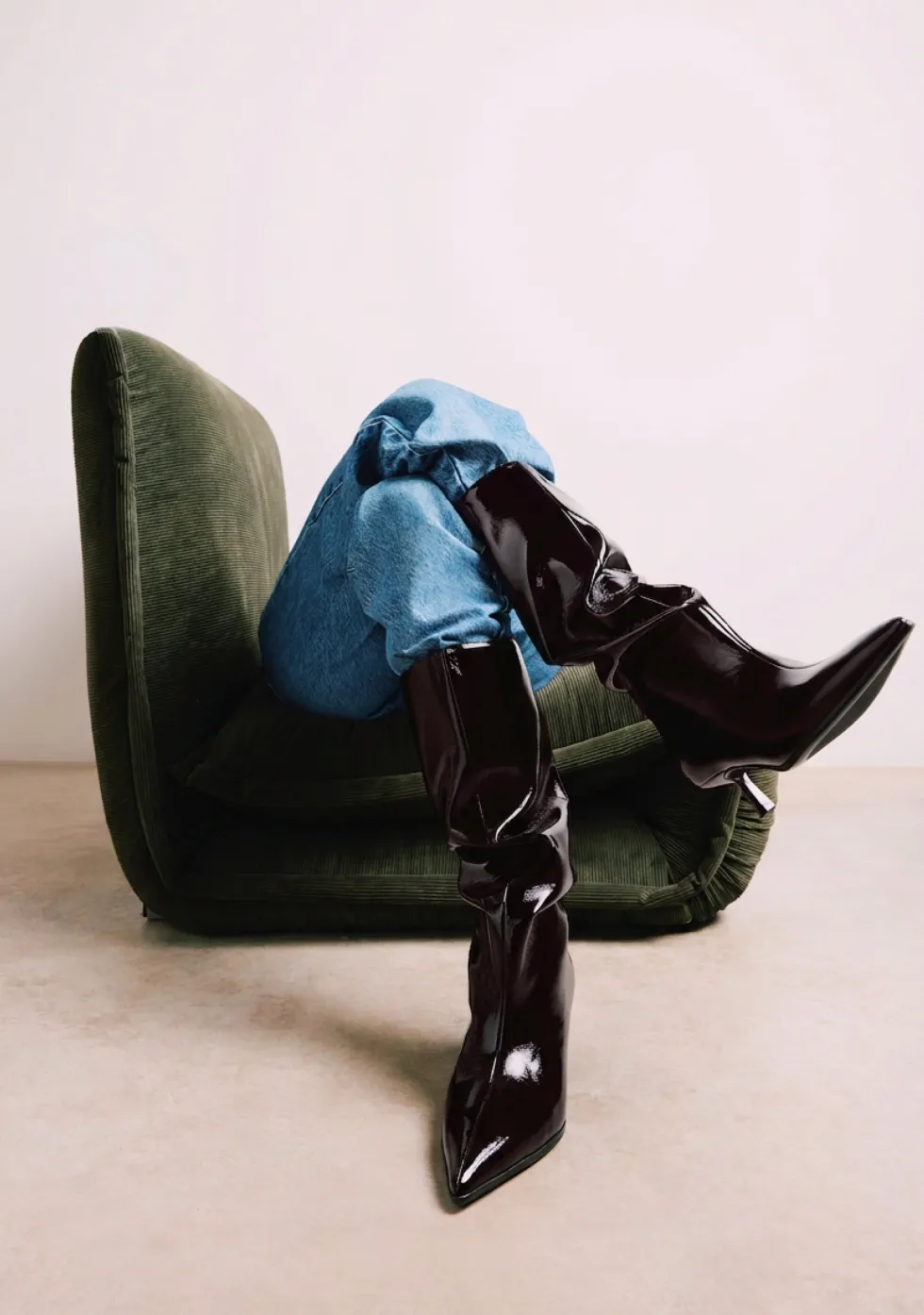 BOTAS ALTAS BURDEOS KITTEN