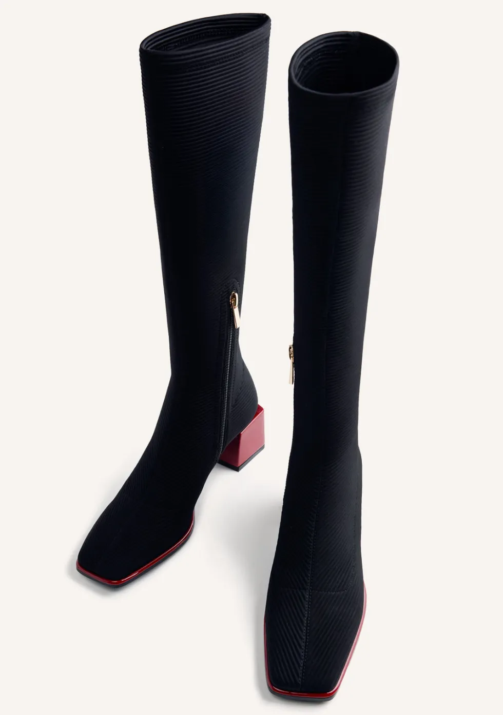 BOTAS ALTAS ELÁSTICAS NEGRO