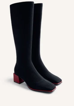 BOTAS ALTAS ELÁSTICAS NEGRO