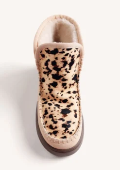 BOTAS AUSTRALIANAS BEIGE PIEL ESTAMPADO ANIMAL