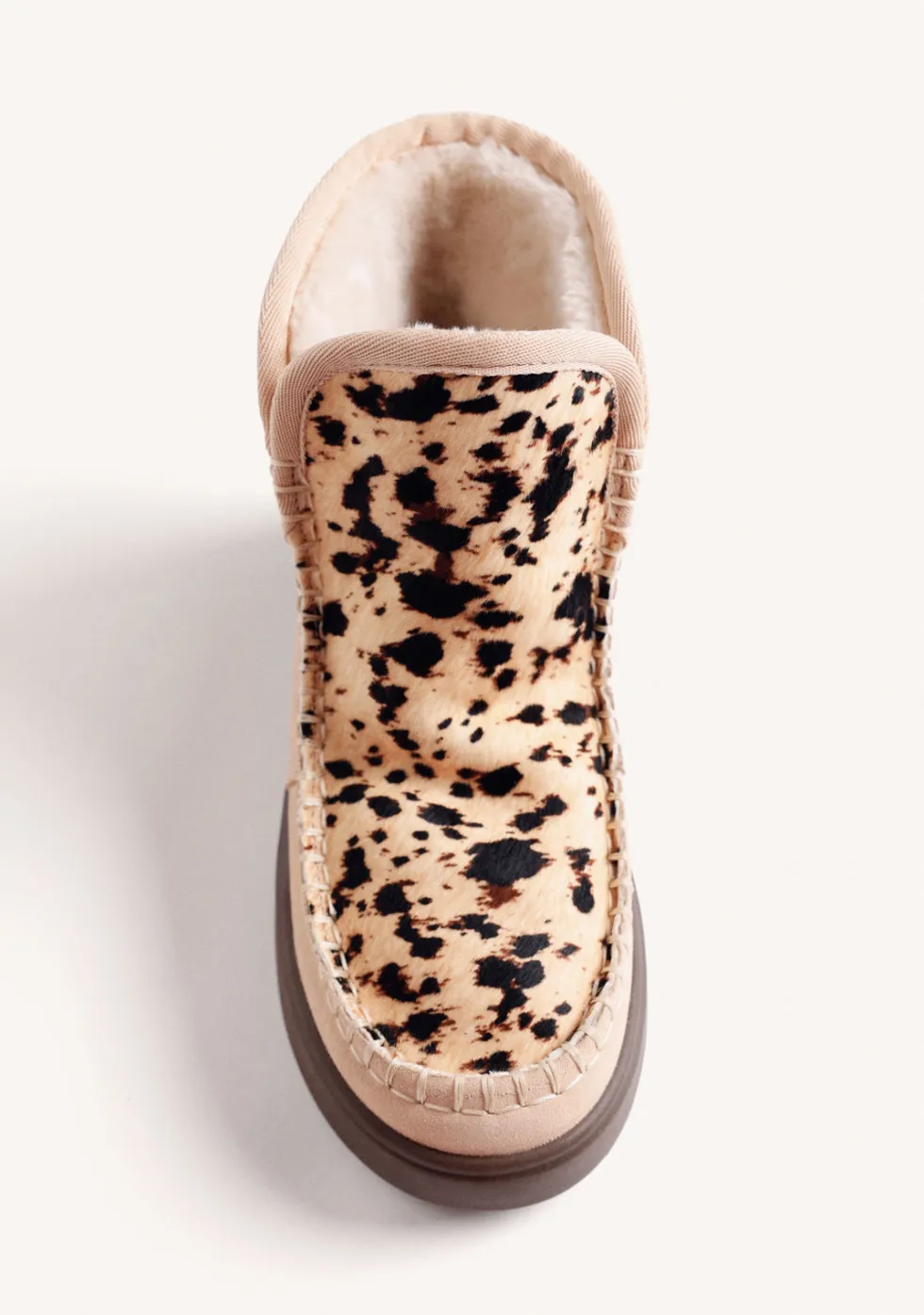 BOTAS AUSTRALIANAS BEIGE PIEL ESTAMPADO ANIMAL