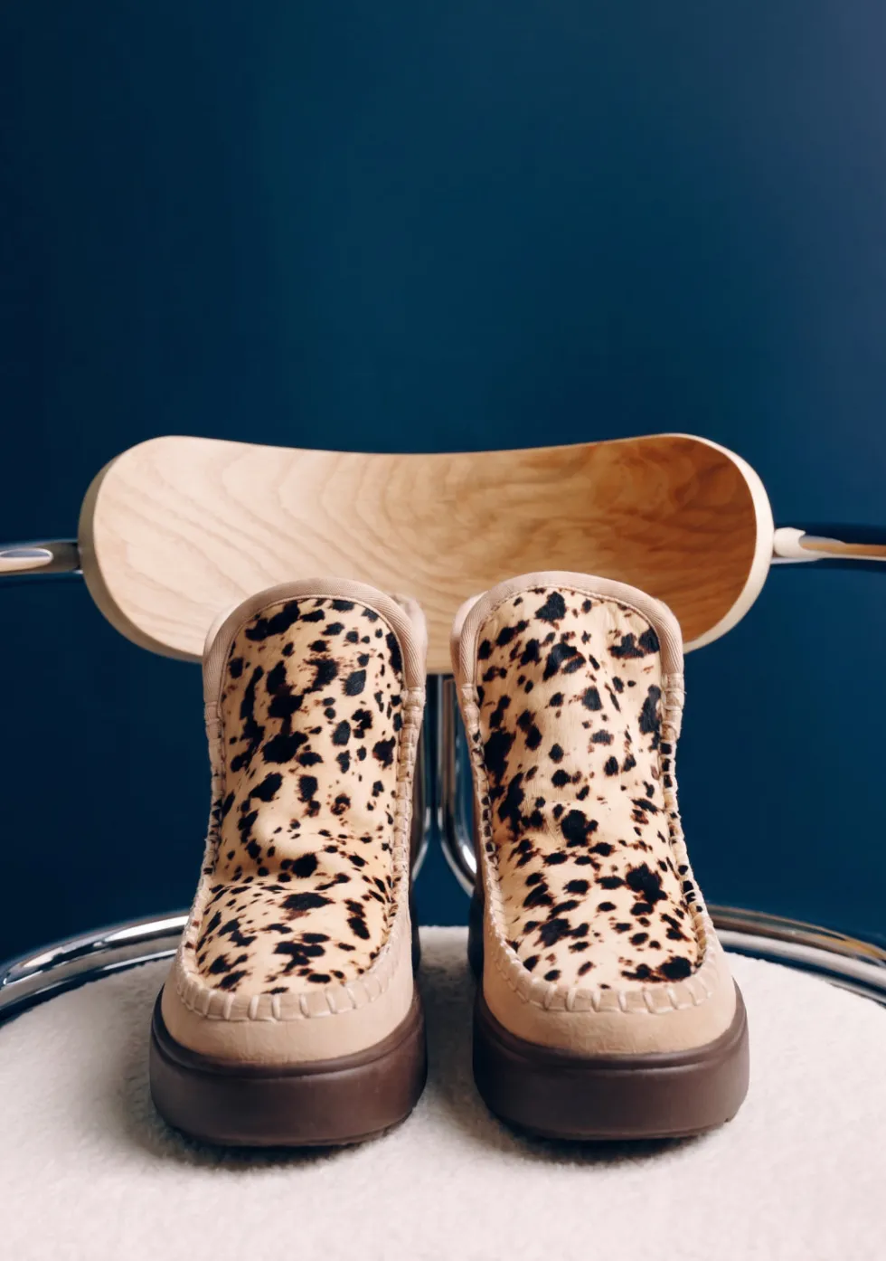 BOTAS AUSTRALIANAS BEIGE PIEL ESTAMPADO ANIMAL