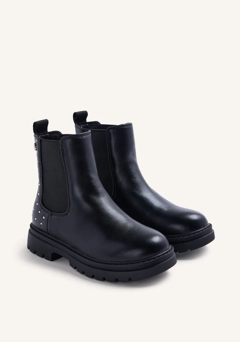 BOTAS NEGRO ELÁSTICO LATERAL