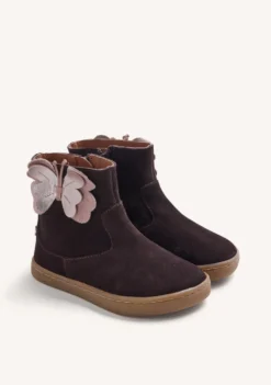 BOTINES BAREFOOT PIEL CON MARIPOSA