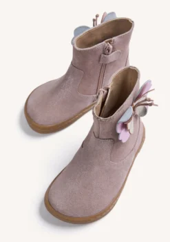 BOTINES BAREFOOT PIEL CON MARIPOSA