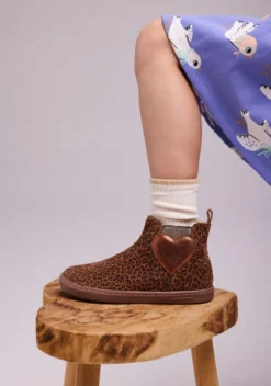 BOTINES BAREFOOT PIEL SERRAJE ESTAMPADO ANIMAL COKATO