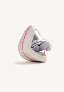 BOTINES BAREFOOT PLATA PIEL METALIZADA
