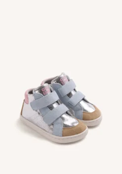 BOTINES BAREFOOT PLATA PIEL METALIZADA