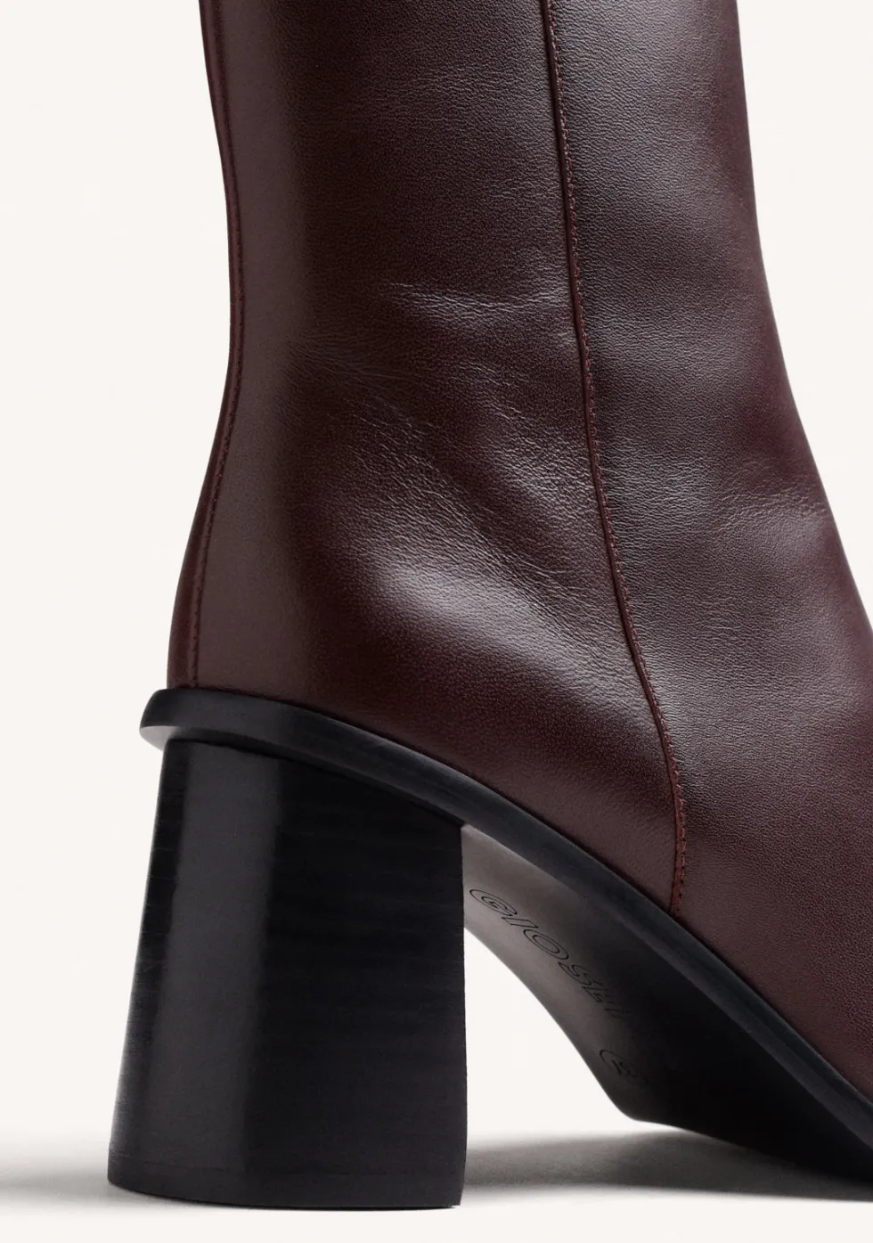 BOTINES BURDEOS PIEL