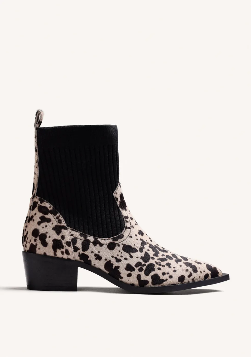BOTINES COWBOY ELÁSTICOS PIEL ESTAMPADO ANIMAL