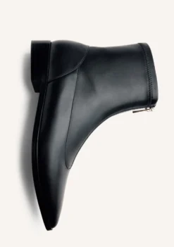 BOTINES ELÁSTICOS NEGRO CREMALLERA