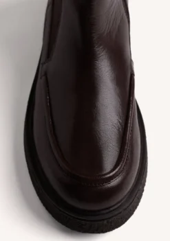 BOTINES MARRÓN CHELSEA PIEL
