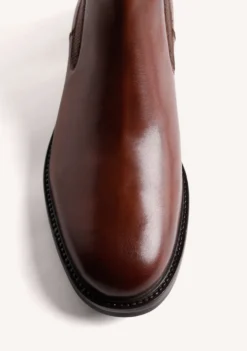 BOTINES MARRÓN CHELSEA PIEL