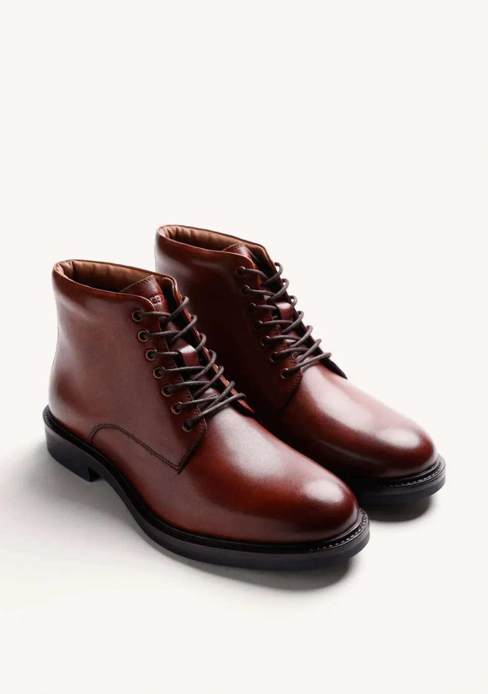 BOTINES MARRÓN PIEL