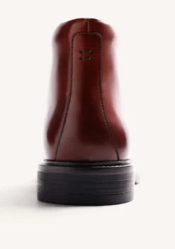 BOTINES MARRÓN PIEL
