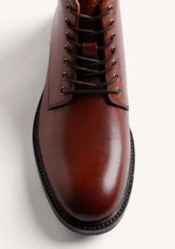 BOTINES MARRÓN PIEL