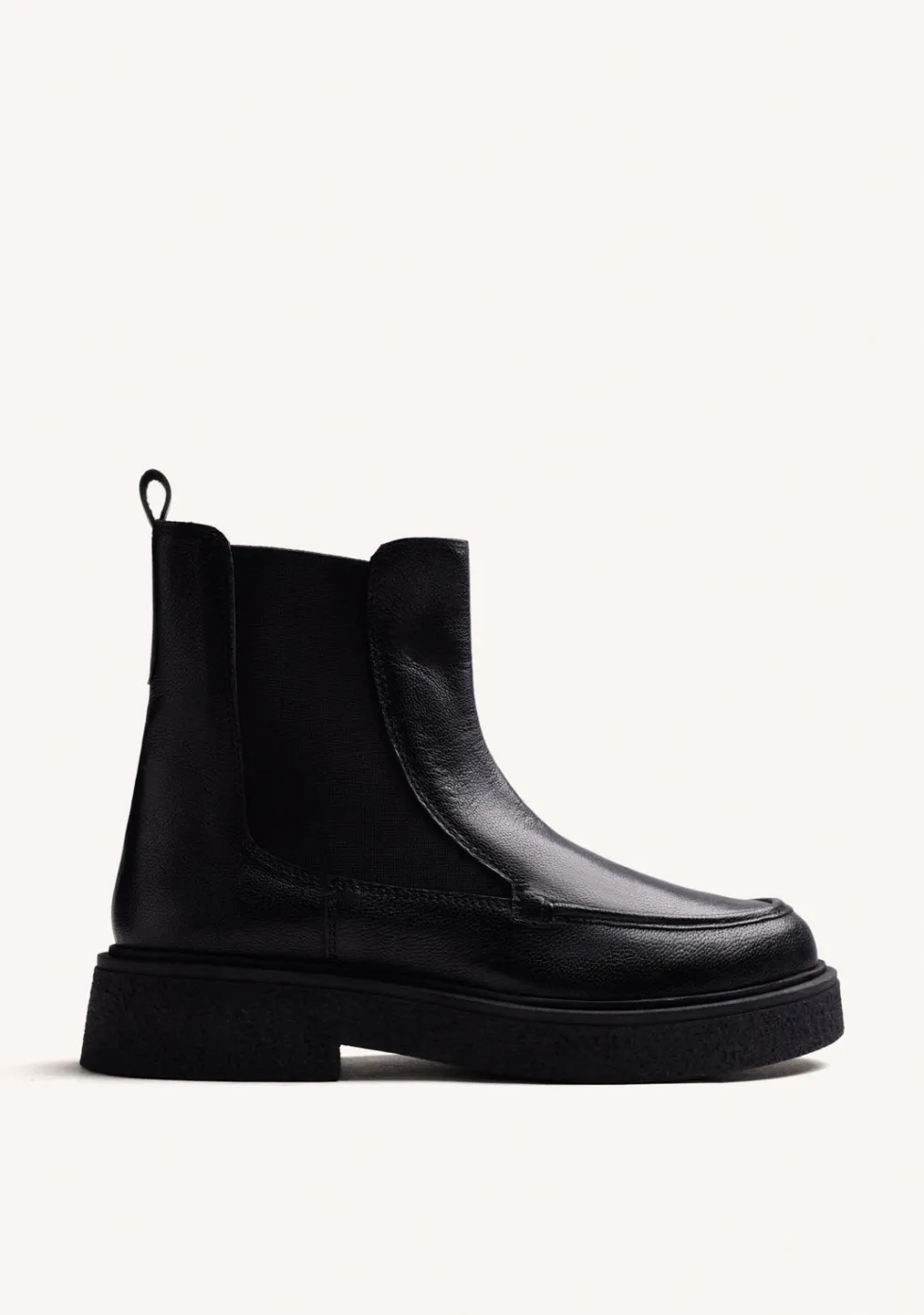 BOTINES NEGRO CHELSEA PIEL