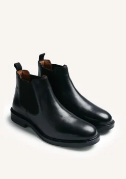 BOTINES NEGRO CHELSEA PIEL