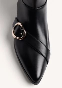 BOTINES NEGRO ELÁSTICOS HEBILLA