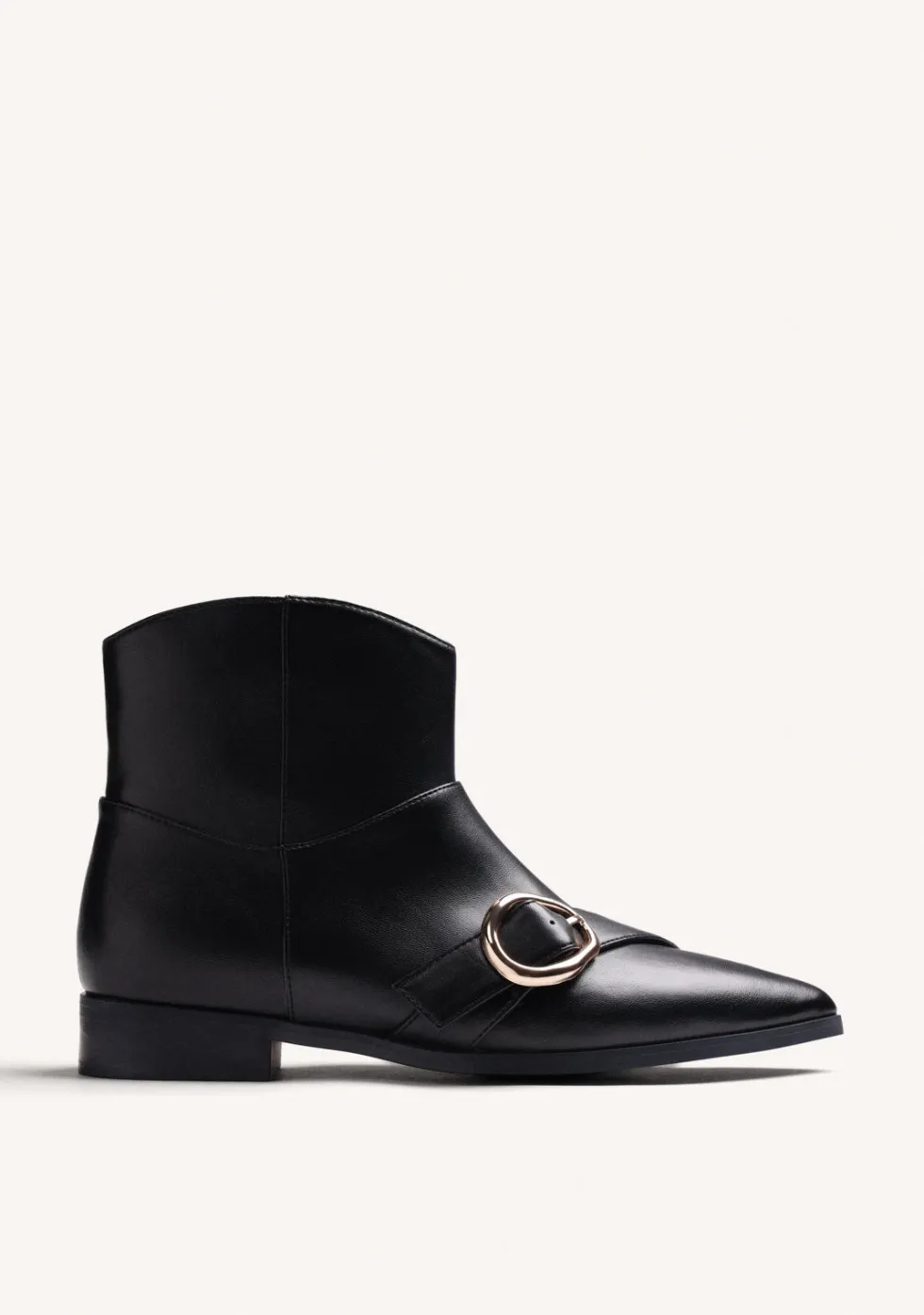 BOTINES NEGRO ELÁSTICOS HEBILLA