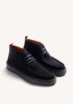 BOTINES WALLABEE AZUL PIEL