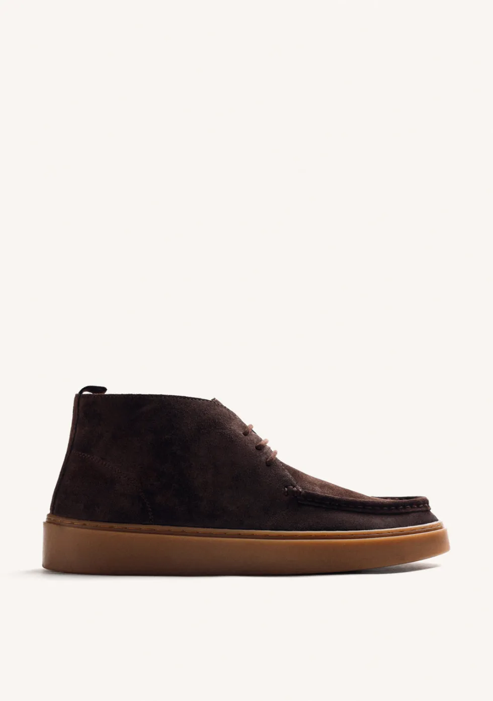 BOTINES WALLABEE MARRÓN PIEL