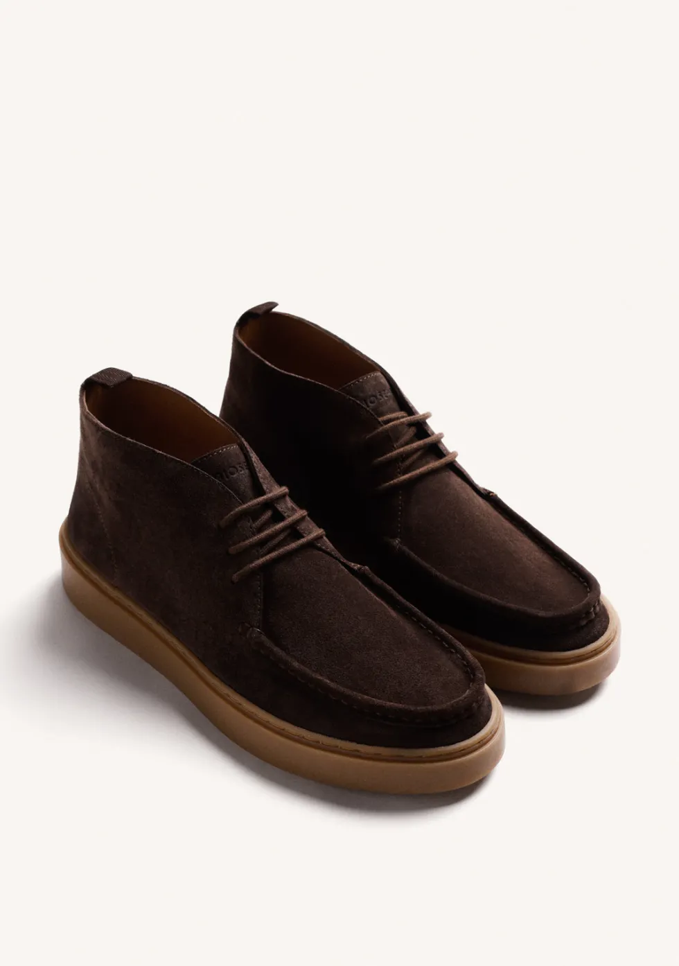 BOTINES WALLABEE MARRÓN PIEL