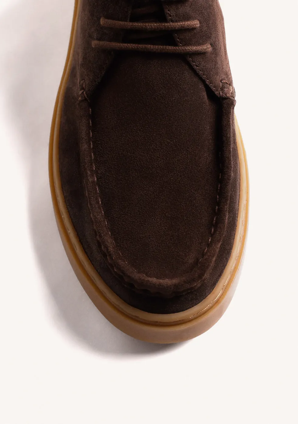 BOTINES WALLABEE MARRÓN PIEL