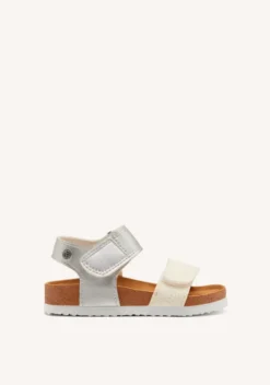 CHANCLAS DE SUELA BIO BLANCAS Y PLATEADAS CON GLITTER PARA NIÑA Y NIÑO ANGWING