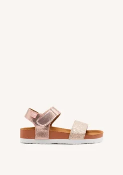 CHANCLAS DE SUELA BIO EN COBRE PARA NIÑA MOERS