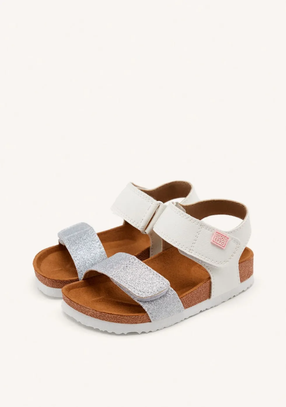 CHANCLAS ESTILO BIO PLATEADAS PARA NIÑA JABBEKE
