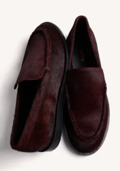 MOCASINES BURDEOS PIEL
