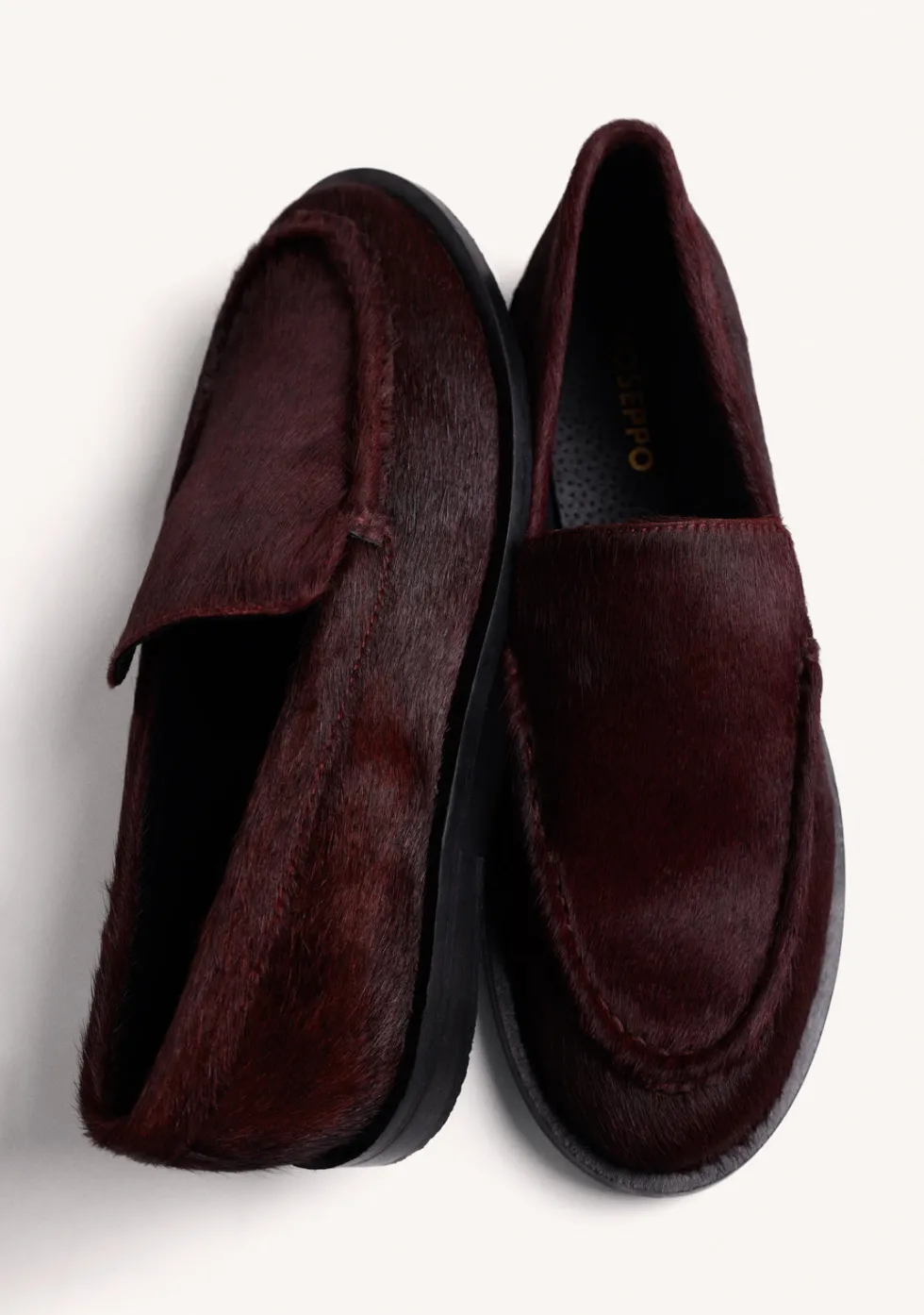 MOCASINES BURDEOS PIEL
