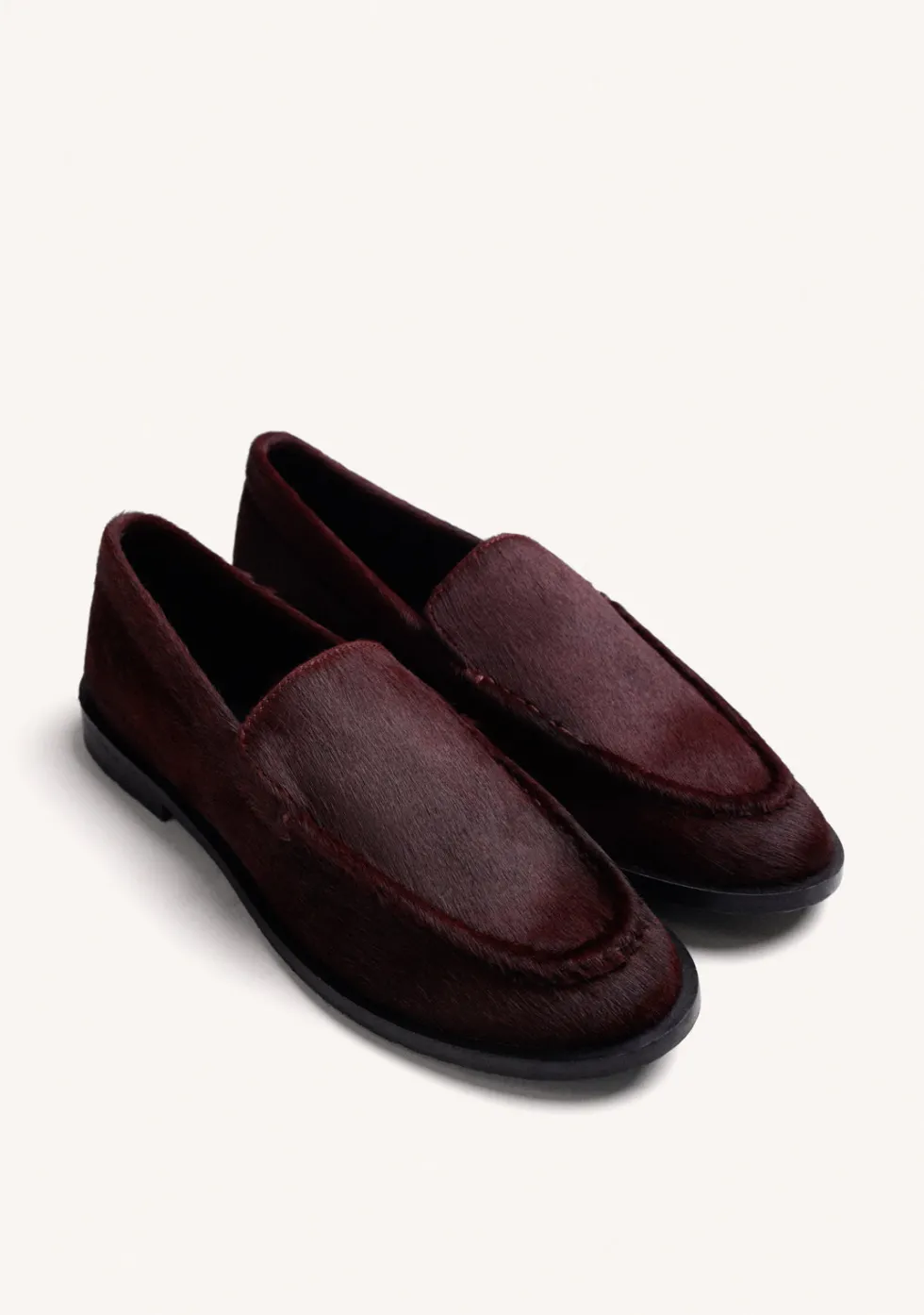 MOCASINES BURDEOS PIEL