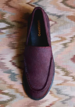 MOCASINES BURDEOS PIEL