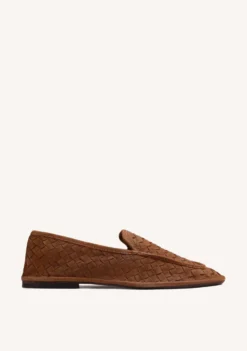 MOCASINES CAMEL PIEL TRENZADA