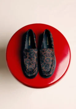 MOCASINES ESTAMPADO ANIMAL PIEL