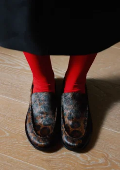 MOCASINES ESTAMPADO ANIMAL PIEL